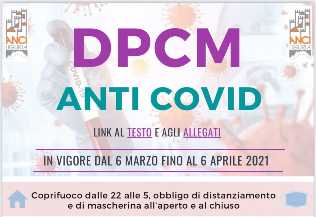 DPCM ANTI COVID MARZO 2021