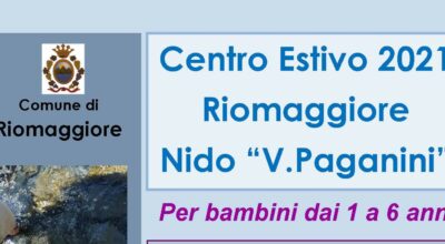 CENTRO ESTIVO 2021 RIOMAGGIORE – NIDO “V.PAGANINI”