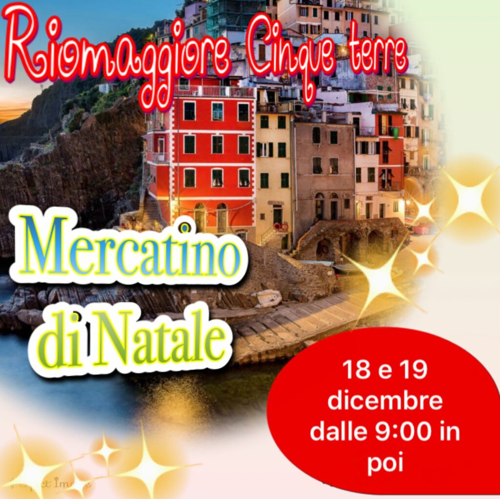 Mercatini di Natale a Riomaggiore nel weekend del 18 e 19 dicembre