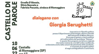 Venerdì 10 giugno il sesto appuntamento con la rassegna ‘Castello di Parole’. Protagonista Giorgia Serughetti