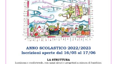 Con la presente comunichiamo l’apertura delle iscrizioni al nido d’infanzia V. Paganini dal 16 maggio al 17 giugno 2022