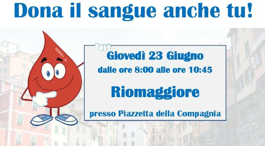 Dona il sangue anche tu